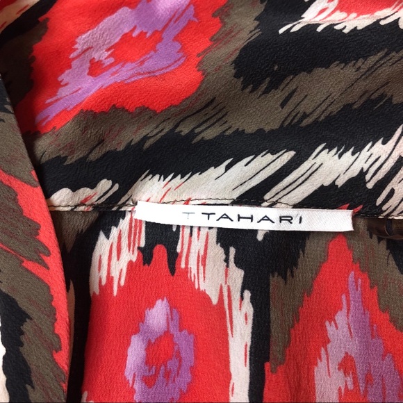 Tahari Silk Sleeveless Button Down Blouse Size S - Picture 4 of 7